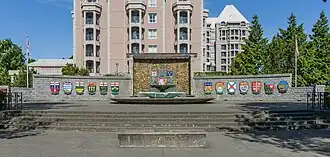 The plaza in 2018