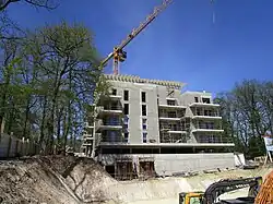 Construction on avenue Goüin, April 2018