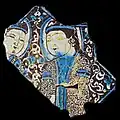 Conversation between two individuals. Small Palace of Kubadabad (1220s)