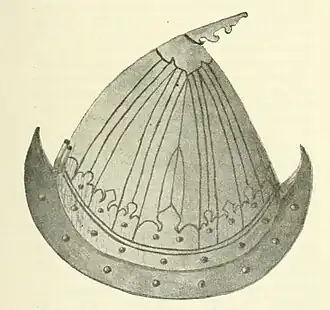 A copper helmet from Poso, Sulawesi