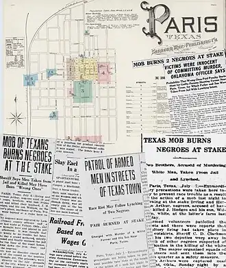 Old map of Paris