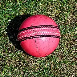 Used pink ball