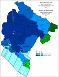 Religious structure of Montenegro by municipalities 2011