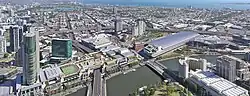 Looking towards South Wharf from the Rialto Towers observation deck