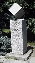 Sugar cube monument in Dačice