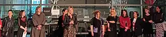 Curators of exhibition at the opening in Zagreb, 2023