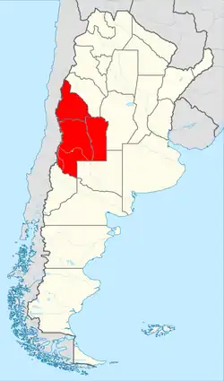 Location of Cuyo