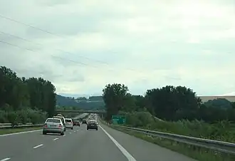 D1 motorway near Dubnica nad Váhom