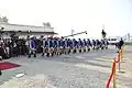 Honor Guard of the President of the Slovak Republic in the battalion's ceremonial uniform (based on Slovak Uprising uniforms)[52]