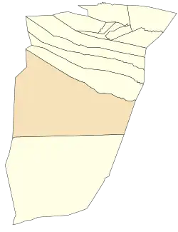 Location of El Menia commune within Ghardaïa Province