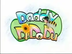 An image of a bee, with a human head over a white background. The series title is displayed on the center of the image.