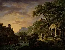 Arcadian landscape with setting sun, ca. 1792–1809, Rijksmuseum Amsterdam[3]