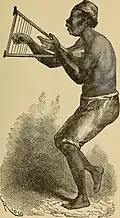 Belly harp or frame zither, 1894