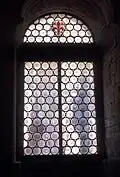 Ulisse De Matteis, crown-glass window with the Florence coat of arms, Bargello, Florence, 1859.