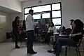 Debating club at the medicine school of Tunis.