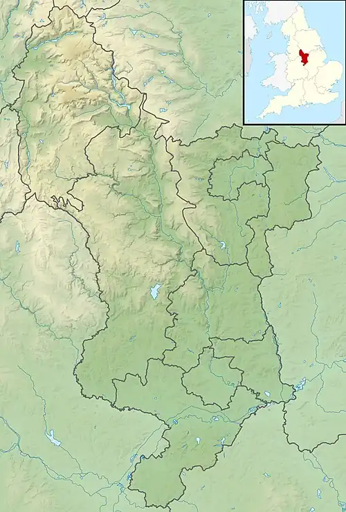 Pinxton Castle is located in Derbyshire