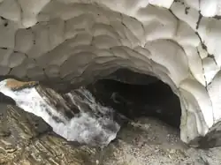 Descent of into cave