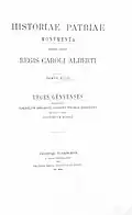 Vol XVIII: Leges genuenses (1901)