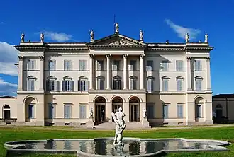 Villa Tittoni Traversi, Desio, garden facade