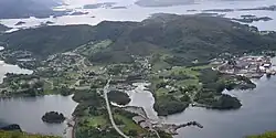 View of the village area