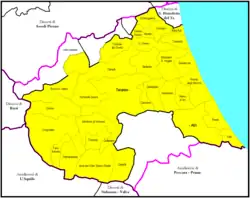 Mapof diocese of Teramo-Atri