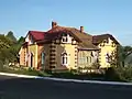 Historical building in Dolyna at Antonovycha Street, 32