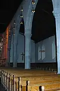 Interior support pillars