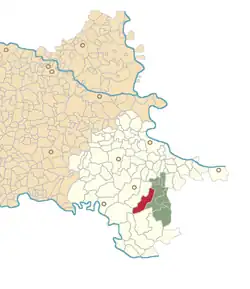 Location of Donje Novo Selo