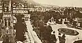 View from the roof of the Windsor Station, showing from left to right, St. George's Cathedral, the Windsor Hotel, Erskine Church, YMCA and the Knox Church