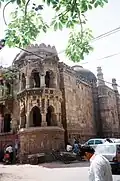 Double storeyed corner tower of the mosque