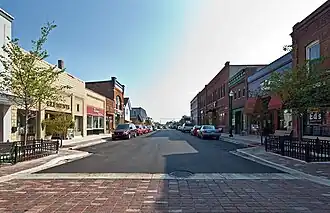 Looking south along Broadway Street