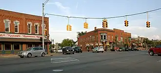 Intersection of Washington and Burdick