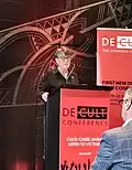 Dr Janja Lalich presenting "Cults 101: Influence and harm of high control groups"