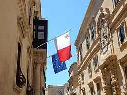 Auberge d'Italie, renovated in 2016 to host the new MUŻA (Mużew Nazzjonali tal-Arti)