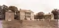 When photographed by George LaGrange Cook in about 1890, Drayton Hall's two flanker buildings were still extant.