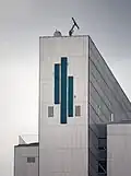 Dreischeibenhaus, Germany, with new Logo, taken with Samyang/Walimex 500mm f/8.0