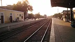 View of the tracks
