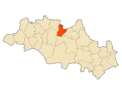 Location of Aïn Diss within Laghouat Province