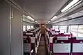 Bilevel Green Car lower deck with 2+2 seating
