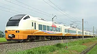 E653 series Inaho, near Higashi-Sakata Station