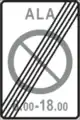 End of controlled zone