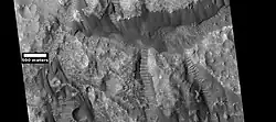 Dunes in crater, as seen by HiRISE under HiWish program.