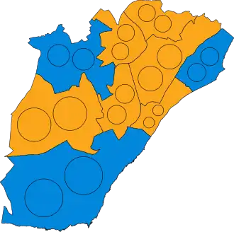 2019 results map