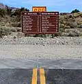 Eastern end of Corn Creek Road at its junction with Alamo Road