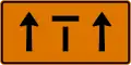 T2-3c Lane closed (center)