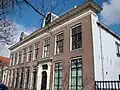 A street view of a building in Edam.