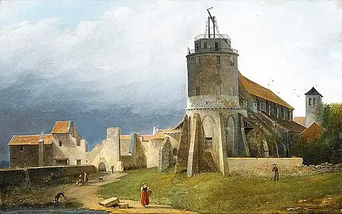 Ruins of the abbey and church of Saint-Pierre-de-Montmartre in 1820