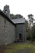 Bell tower and back of church