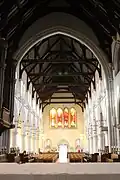 View looking west towards the back of the church.