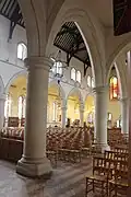 Aisle and columns.